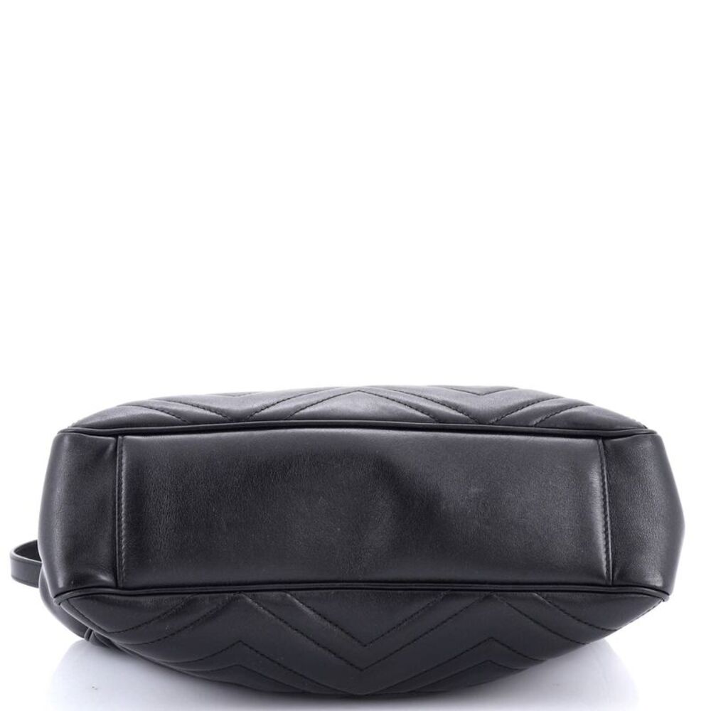 Gucci GG Marmont Chain Tote Matelasse Leather Medium Black - Picture 4 of 6